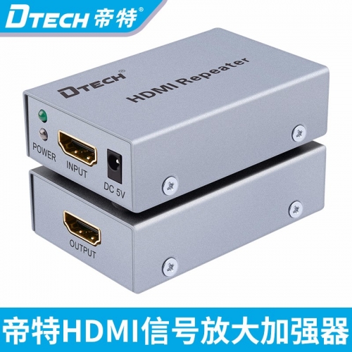 DTECH帝特DT-7042 HDMI網(wǎng)線延長(zhǎng)器信號(hào)放大增大加強(qiáng)器1080桿高清傳輸器60米